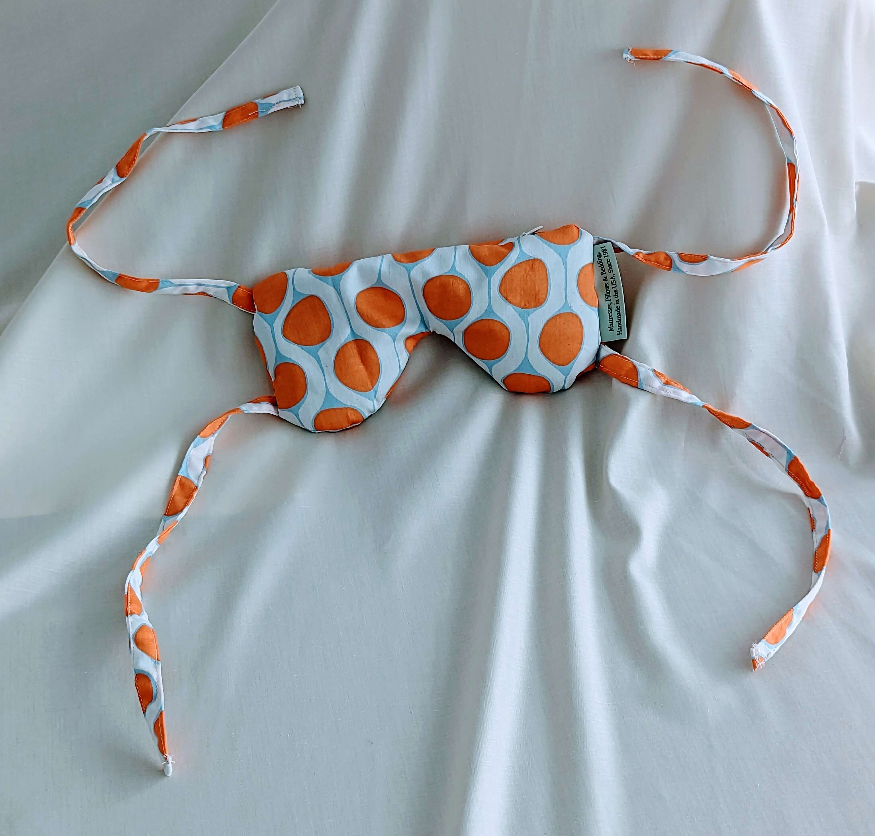 Buckwheat Hulls Eye Pillow with Ties