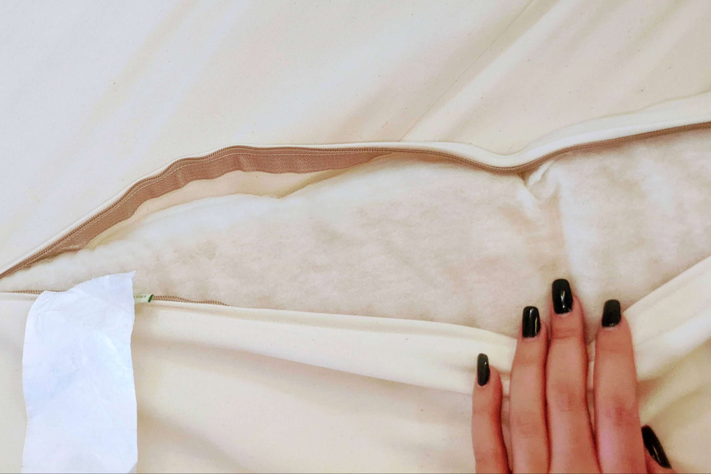 Natural Latex Topper in Organic Sateen Case, responsive to your body!