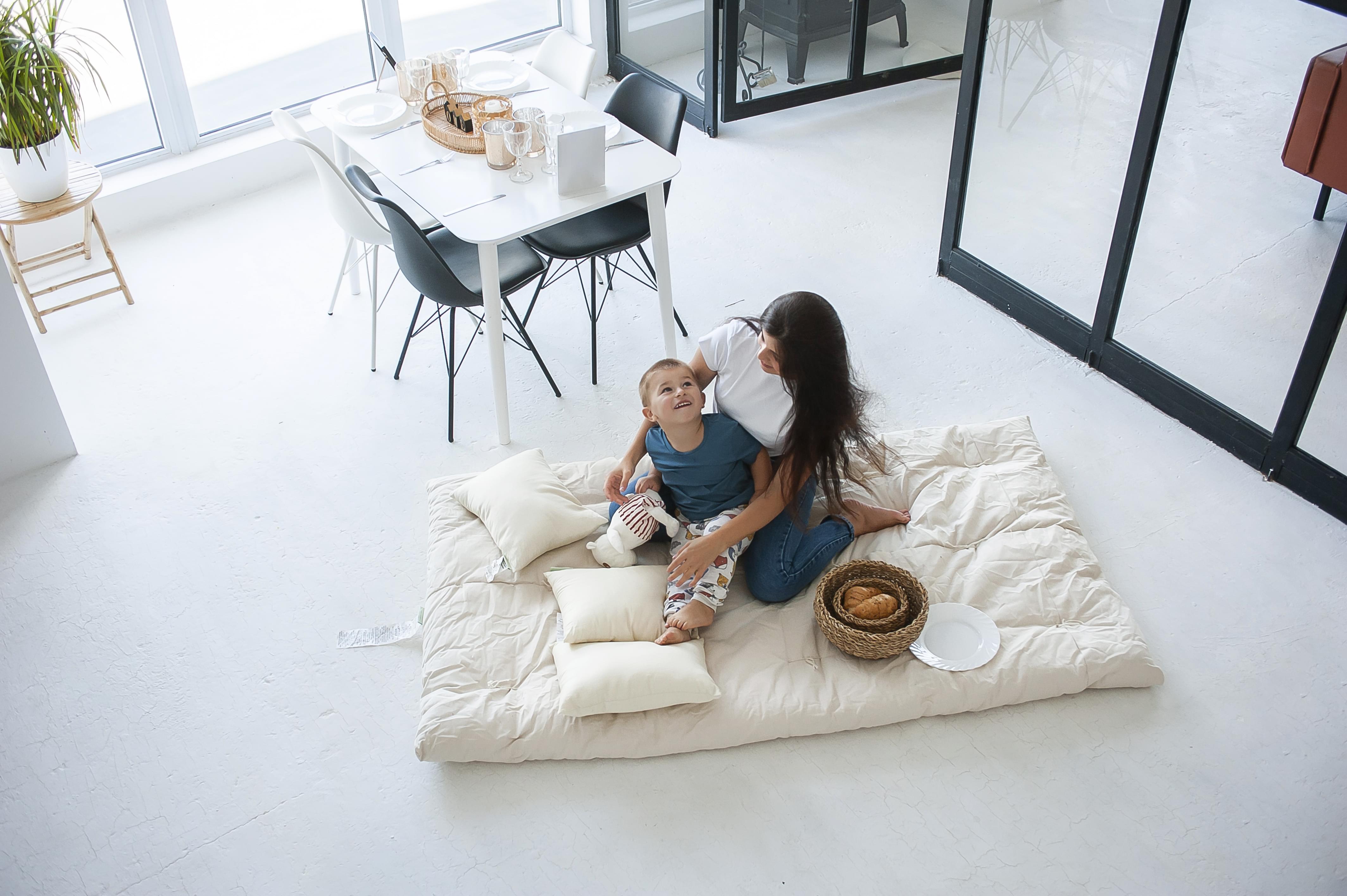 Organic Cotton & Wool Dreamton Massage Mat with pure wool