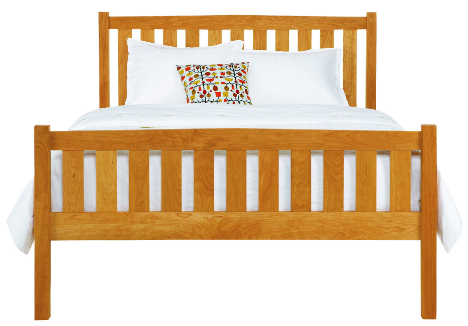 Bed frames are typically made of wood or metal. vermont furniture designs mission bed at www whitelotushome com