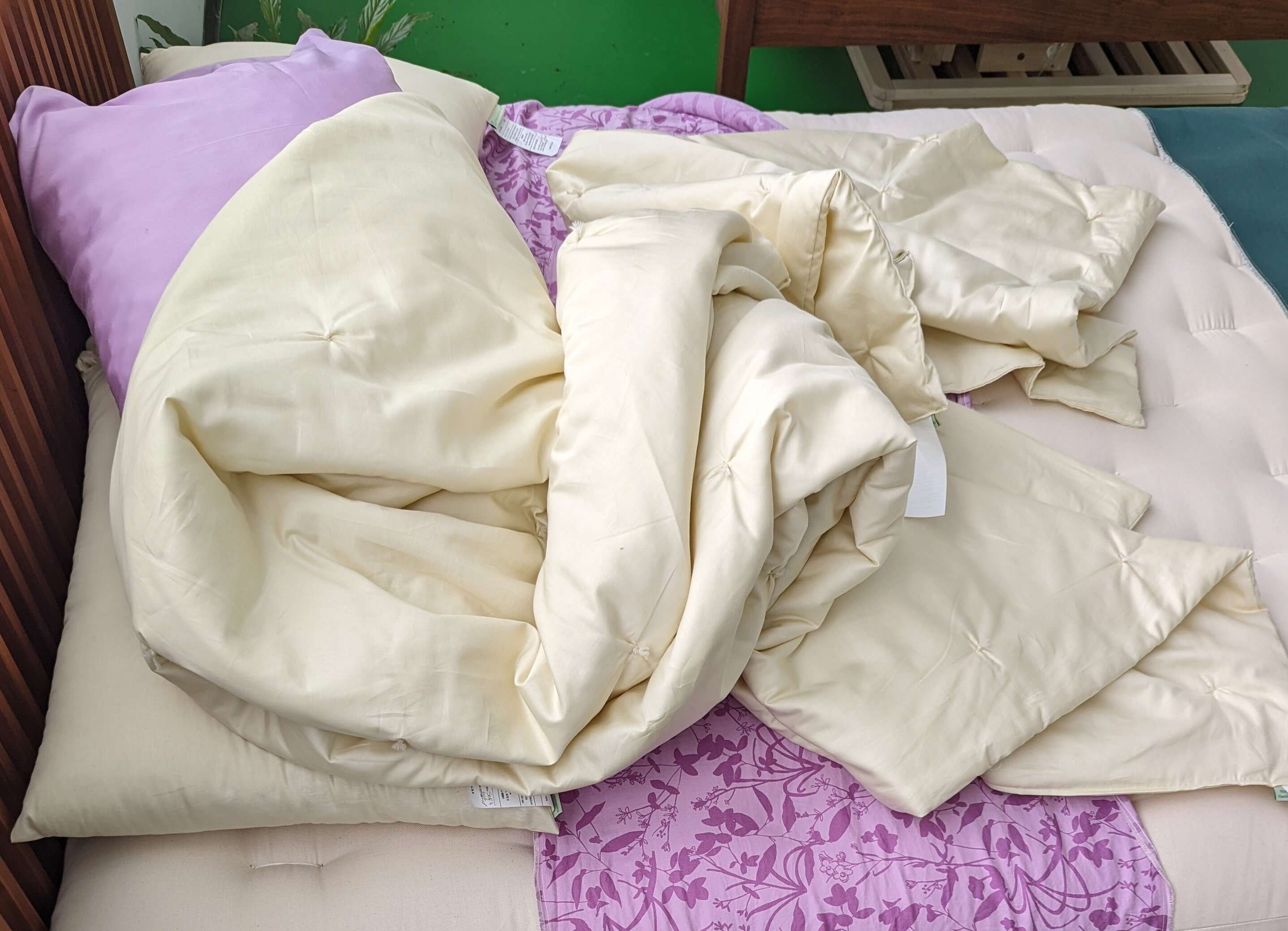 Washable Wool Duvet handmade in the USA by White Lotus Home