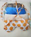 White Lotus Home Buckwheat Hulls Eye Pillow with Ties