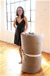 White Lotus Home Green Cotton &  Wool Boulder Dreamton Stow