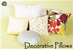 Decorative Pillow Cover in Organic Cotton Twill Fabric